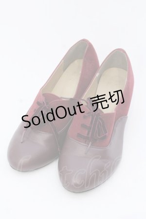 画像: an another angelus / オックスフォードパンプス M ワイン O-25-03-27-056-CA-SH-IG-ZT-K017
