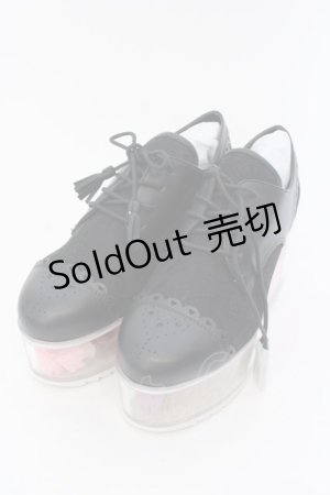 画像: Swankiss / EV flower box スニーカー M クロ×クリア O-25-03-27-057-CA-SH-IG-ZT-K017