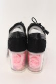 画像4: Swankiss / EV flower box スニーカー M クロ×クリア O-25-03-27-057-CA-SH-IG-ZT-K017 (4)