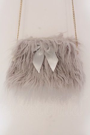 画像: Maison de FLEUR / ファーポシェット  グレー O-25-03-27-010-LO-BG-IG-ZT-K013