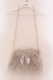 画像2: Maison de FLEUR / ファーポシェット  グレー O-25-03-27-010-LO-BG-IG-ZT-K013 (2)