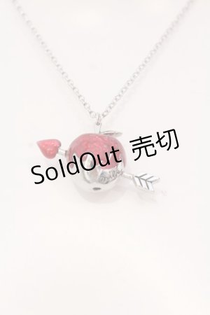 画像: MILK / アップルキューピッドネックレス  シルバー×アカ O-25-03-27-014-ML-AC-OW-OS