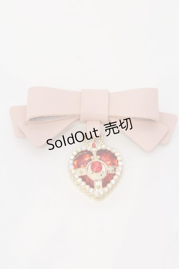 画像1: 【SALE】Rose Marie seoir / コズミックハートコンパクトバレッタ  ピンク×レッドコンパクト O-25-03-27-021-EL-AC-IG-ZT434-F005 (1)