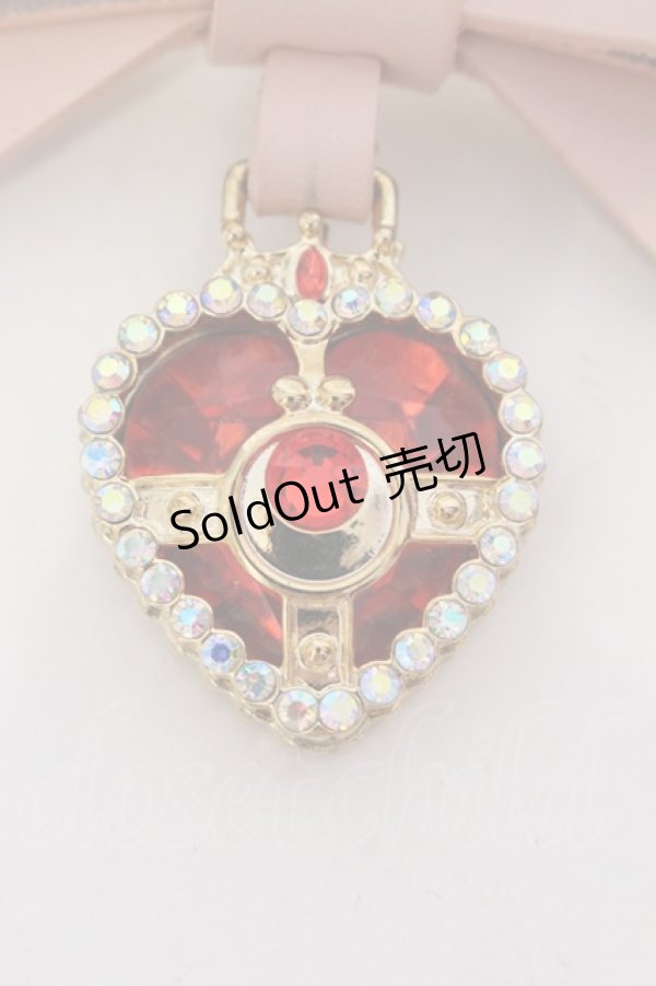 画像2: 【SALE】Rose Marie seoir / コズミックハートコンパクトバレッタ  ピンク×レッドコンパクト O-25-03-27-021-EL-AC-IG-ZT434-F005 (2)