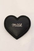 画像1: MILK / レザーハートバレッタ  クロ O-25-03-27-022-ML-AC-IG-ZT-K016 (1)
