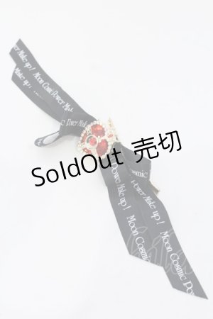 画像: 【SALE】Rose Marie seoir / コズミックハートコンパクト リボンヘアピン  クロ×レッドコンパクト O-25-03-27-026-EL-AC-IG-ZT434-F005