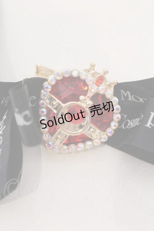 画像2: 【SALE】Rose Marie seoir / コズミックハートコンパクト リボンヘアピン  クロ×レッドコンパクト O-25-03-27-026-EL-AC-IG-ZT434-F005 (2)