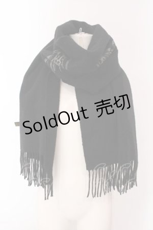 画像: MIHO MATSUDA / ウイングptマフラー  ブラック O-25-03-29-030-GO-ZA-OW-OS