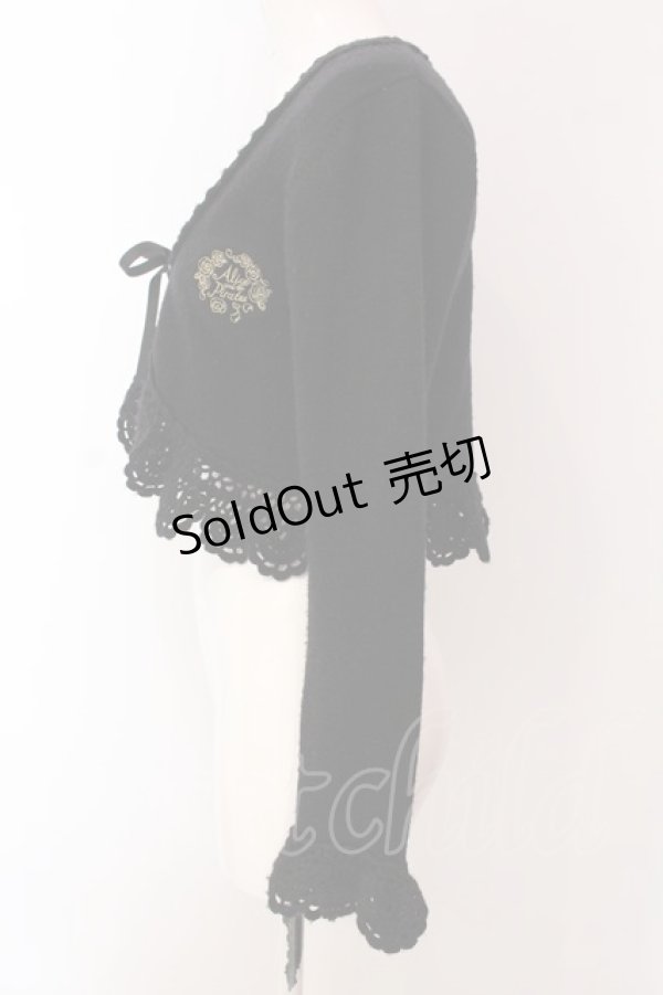 画像3: ALICE and the PIRATES / A/P刺繍ボレロ  クロ O-25-03-29-032-PA-TO-OW-OS (3)