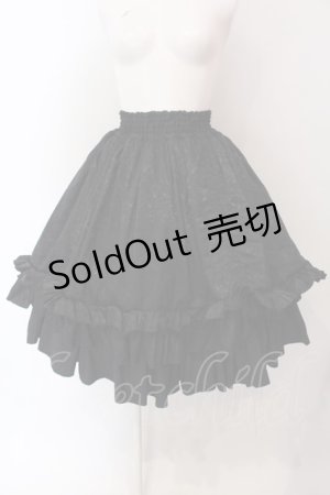 画像: ATELIER BOZ / ロゼヴィアンミニスカート  ブラック O-25-03-29-033-EL-SK-OW-OS
