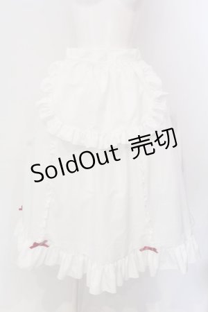 画像: Cherirulu Chocola / MYフリルスカート+エプロン L シロ O-25-03-29-004-LO-SK-OW-OS