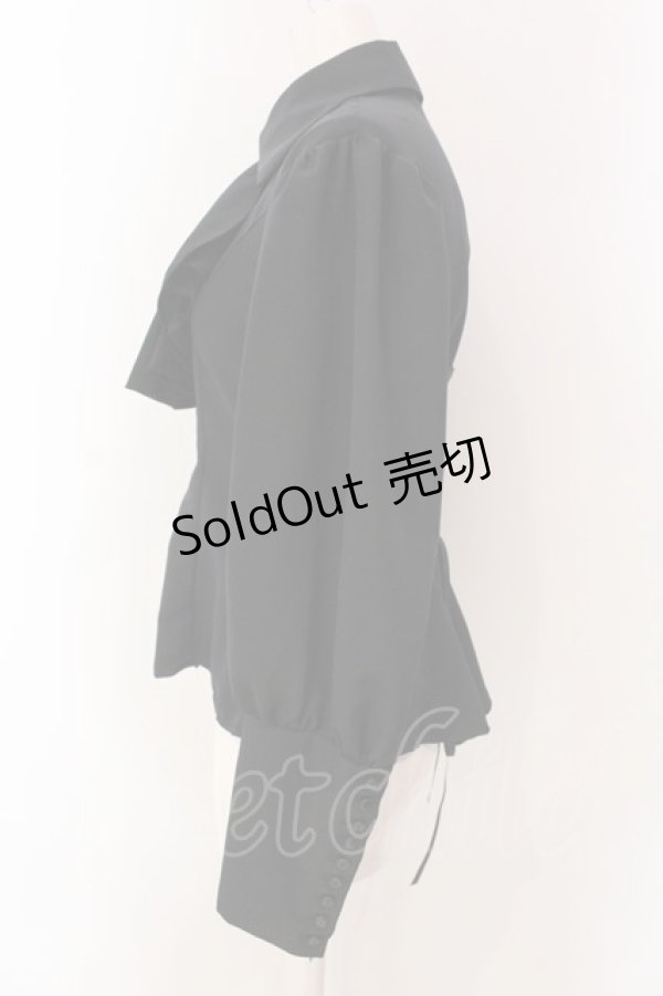 画像2: ATELIER BOZ / ミストレスブラウス  ブラック O-25-03-29-037-EL-BL-OW-OS (2)