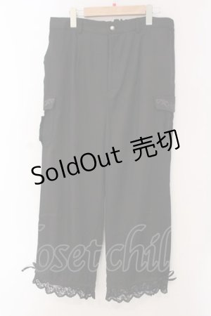 画像: axes femme / ポケットデザインカーゴパンツ 3L クロ O-25-03-29-040-AX-PA-OW-OS