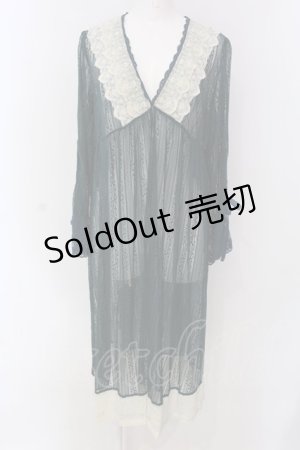 画像: axes femme / リュクスレースガウン F グリーン O-25-03-29-046-AX-TO-OW-OS