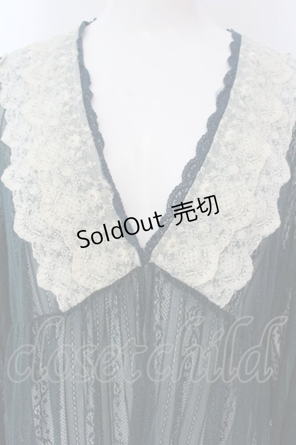 画像2: axes femme / リュクスレースガウン F グリーン O-25-03-29-046-AX-TO-OW-OS (2)