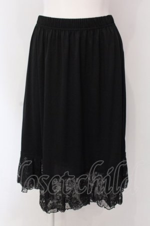 画像: axes femme / ドットチュール使いペチスカート M クロ O-25-03-29-054-AX-SK-OW-OS