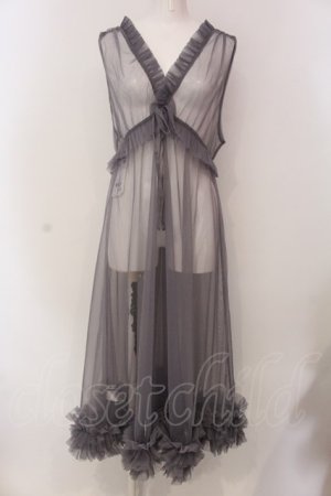 画像: axes femme / レイヤード用チュールワンピース F グレー O-25-03-29-006-AX-OP-OW-OS