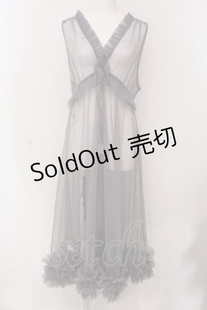 画像: axes femme / レイヤード用チュールワンピース F グレー O-25-03-29-006-AX-OP-OW-OS