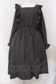 画像1: m petit by misako / チェックワンピース 4L グレー O-25-03-29-008-LO-OP-OW-OS (1)