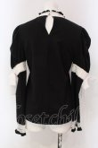 画像4: BACKSTAGE PASS / CAPUCINE　2WAY パフスリーブブラウス  クロ×シロ O-25-03-29-009-PU-TO-OW-OS (4)