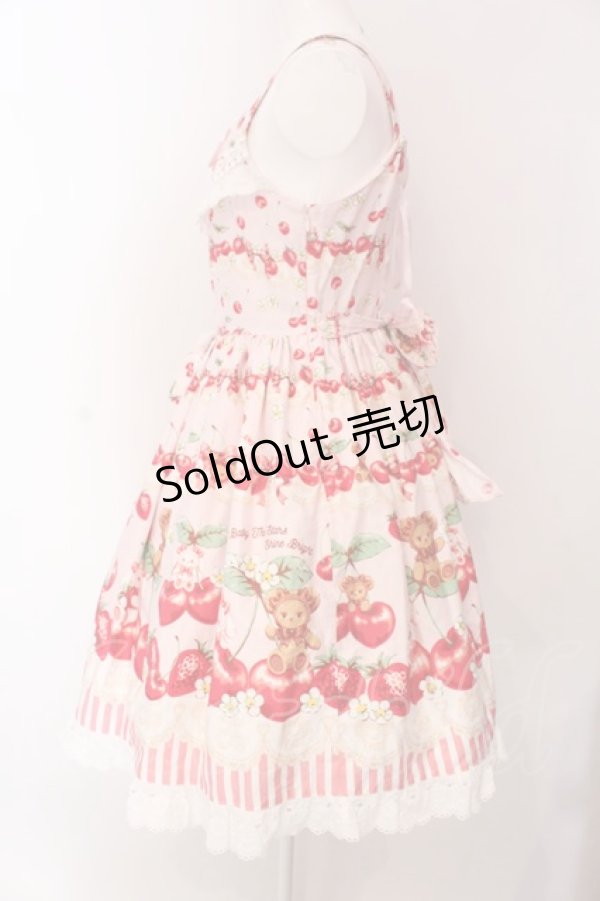 画像5: BABY,THE STARS SHINE BRIGHT / くみゃちゃんのCherry Strawberryジャンパースカート I  ピンク O-25-03-29-015-BA-OP-OW-OS (5)