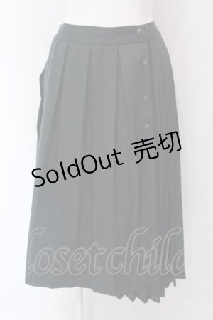 画像: axes femme / ダブルプリーツスカート M グリーン O-25-03-29-020-AX-SK-OW-OS