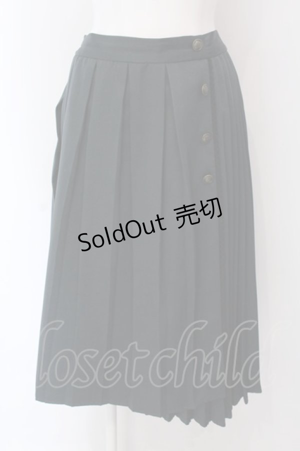 画像1: axes femme / ダブルプリーツスカート M グリーン O-25-03-29-020-AX-SK-OW-OS (1)