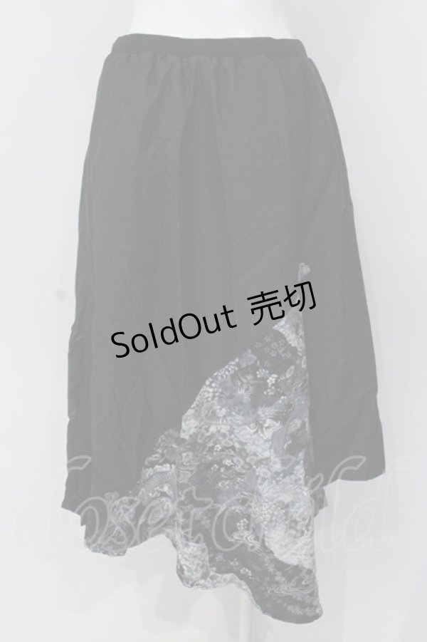 画像3: Qutie Frash / 2023年プレミアム 宵鶴ロングスカート  ブラック O-25-03-31-026-QU-SK-IG-ZI (3)