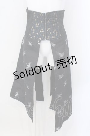 画像: Qutie Frash / 2023-宵鶴-ラップコルセット  ブラック O-25-03-31-027-QU-ZA-IG-OS