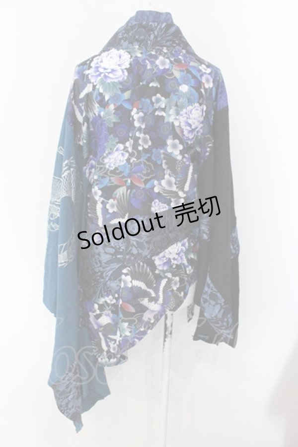 画像4: Qutie Frash / 着物カーデ  ブルー O-25-03-31-030-QU-TO-IG-OS (4)