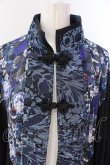 画像2: Qutie Frash / チャイナ着物ロングカーデ  ブルー O-25-03-31-031-QU-JA-IG-OS (2)