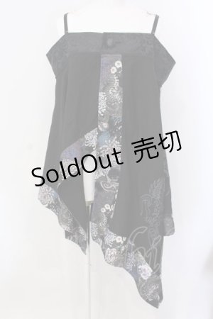 画像: Qutie Frash / オフショルポンチョ  ブラック O-25-03-31-035-QU-JA-IG-OS