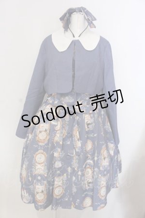 画像: Forest Wardrobe / Eternal Echo ワンピース・ジャケットセット 2XL ブルー×オフシロ O-25-03-31-005-LO-OP-IG-OS