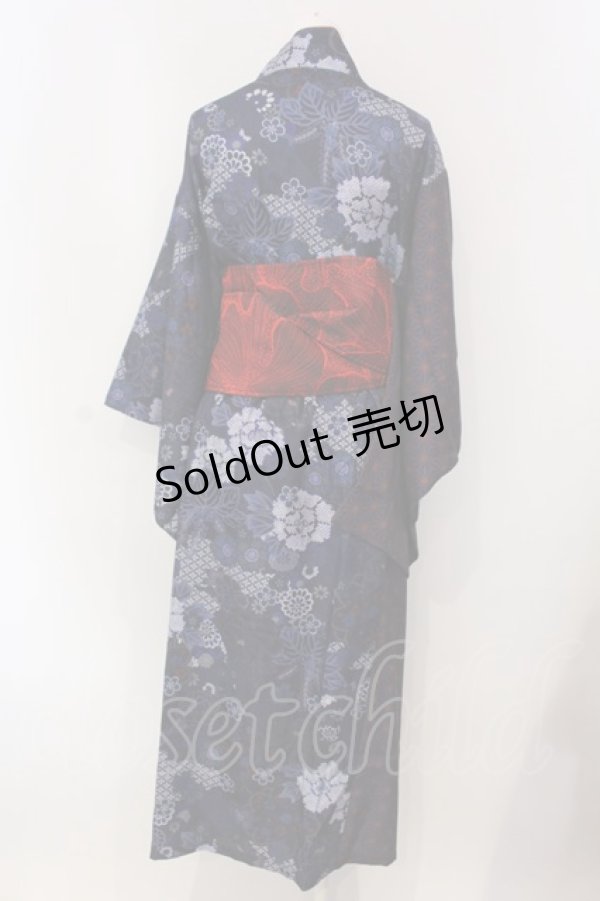 画像4: Qutie Frash / 2024 浴衣3点セット  ブルー O-25-03-31-039-QU-OP-IG-OS (4)