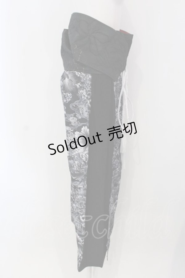 画像2: Qutie Frash / 2023 浴衣3点セット【欠品あり】  ブラック O-25-03-31-040-QU-SK-IG-OS (2)
