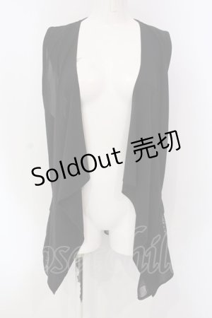 画像: MIHO MATSUDA / ジレ M ブラック O-25-03-31-041-GO-JA-IG-OS