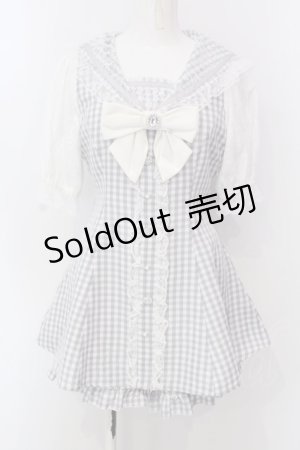 画像: NOEMIE / キラキラビジューセーラーセットアップ M サックス O-25-03-31-1001-LO-OP-IG-OS