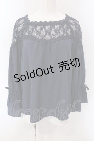 画像: axes femme / ファンタジータイムブラウス M ネイビー O-25-03-31-1031-AX-BL-IG-OS