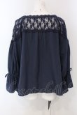 画像3: axes femme / ファンタジータイムブラウス M ネイビー O-25-03-31-1031-AX-BL-IG-OS (3)