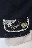 画像2: axes femme POETIQUE / ハートチョコ刺繍重ね着風ベスト M ネイビー×アイボリー O-25-03-31-1037-AX-TO-IG-OS (2)