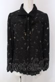 画像1: axes femme / 星座柄シフォンンブラウス M クロ O-25-03-31-1039-AX-BL-IG-OS (1)