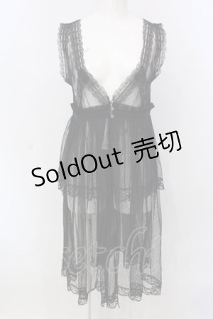画像: axes femme / ドットチュール重ねジレ M クロ O-25-03-31-1044-AX-TO-IG-OS