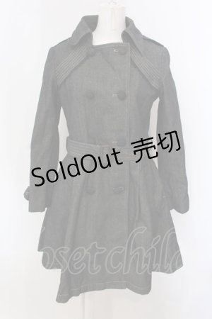 画像: axes femme POETIQUE / ライナー付きデニムコート  くろ O-25-03-31-1045-AX-CO-IG-OS