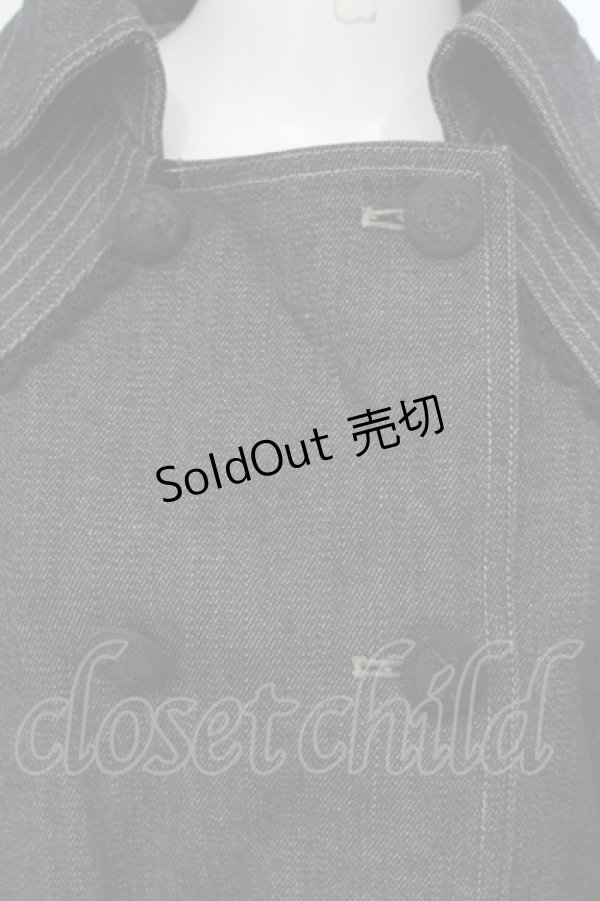 画像2: axes femme POETIQUE / ライナー付きデニムコート  くろ O-25-03-31-1045-AX-CO-IG-OS (2)