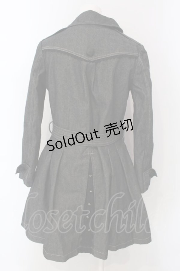 画像3: axes femme POETIQUE / ライナー付きデニムコート  くろ O-25-03-31-1045-AX-CO-IG-OS (3)