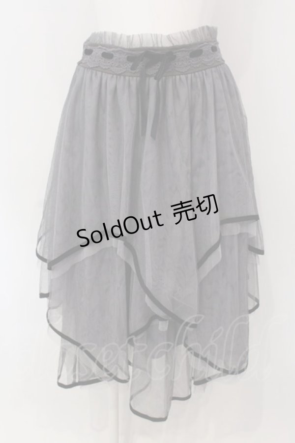 画像1: axes femme POETIQUE / チュールレイヤードスカート  グレー O-25-03-31-1048-AX-SK-IG-OS (1)