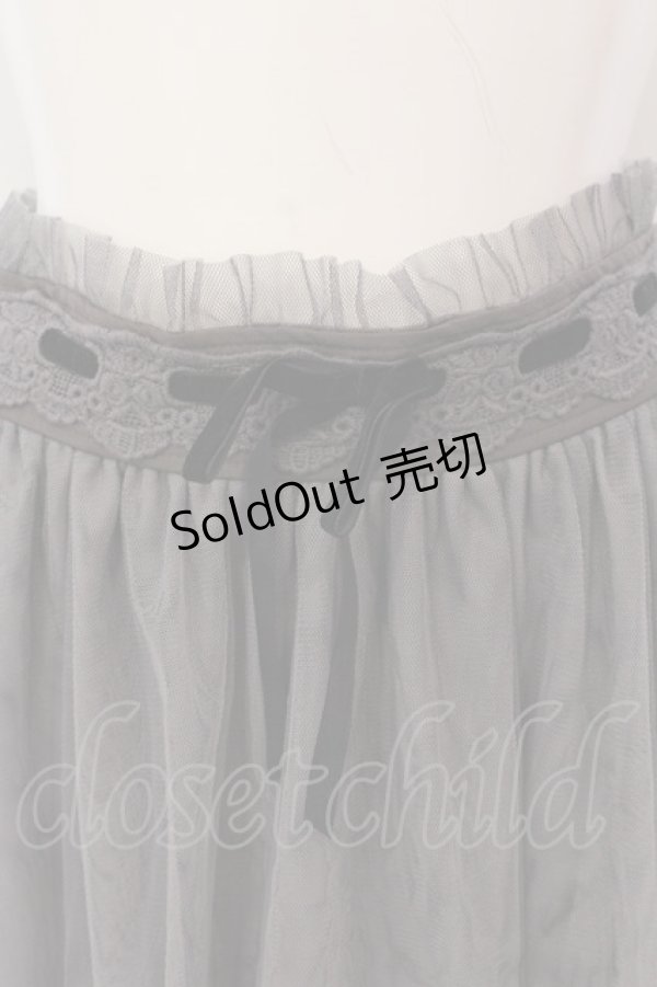 画像2: axes femme POETIQUE / チュールレイヤードスカート  グレー O-25-03-31-1048-AX-SK-IG-OS (2)