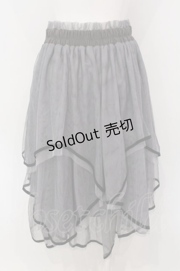 画像3: axes femme POETIQUE / チュールレイヤードスカート  グレー O-25-03-31-1048-AX-SK-IG-OS (3)