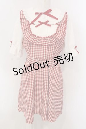 画像: DearMyLove / お茶会フリルリボンワンピース L アカ O-25-03-31-1050-EL-OP-IG-OS