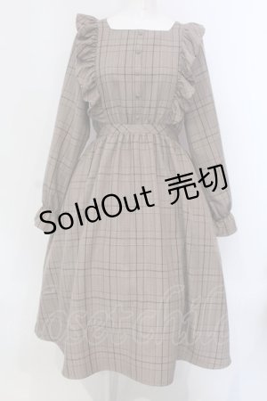 画像: m petit by misako / チェックワンピース M ブラウン O-25-03-31-1005-LO-OP-IG-OS